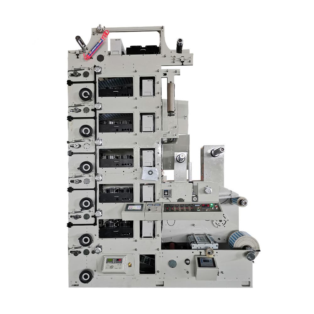 4 5 6 Flexo tape plastic film opp printing machine