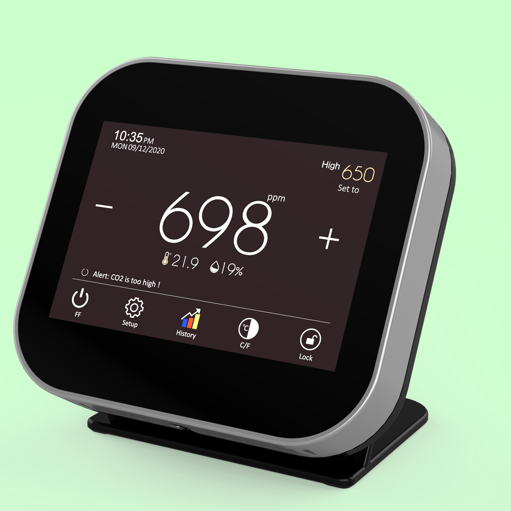 Modbus rs485 3,5 дюймовый TFT сенсорный экран Wifi CO2 PPM контроллер для теплицы