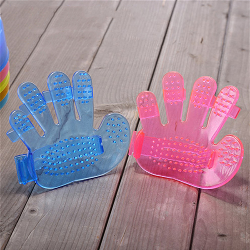 High Quality Glove Pet Dog - Rubber Massage Tips with Five Finger Design For Pet Groming Glove Factory Wholesale