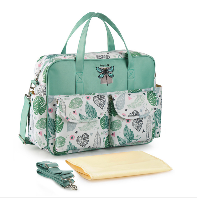 waterproof nylon printed single shoulder mother's Bag Messenger portable mother's and baby's bag large capacity mommy's