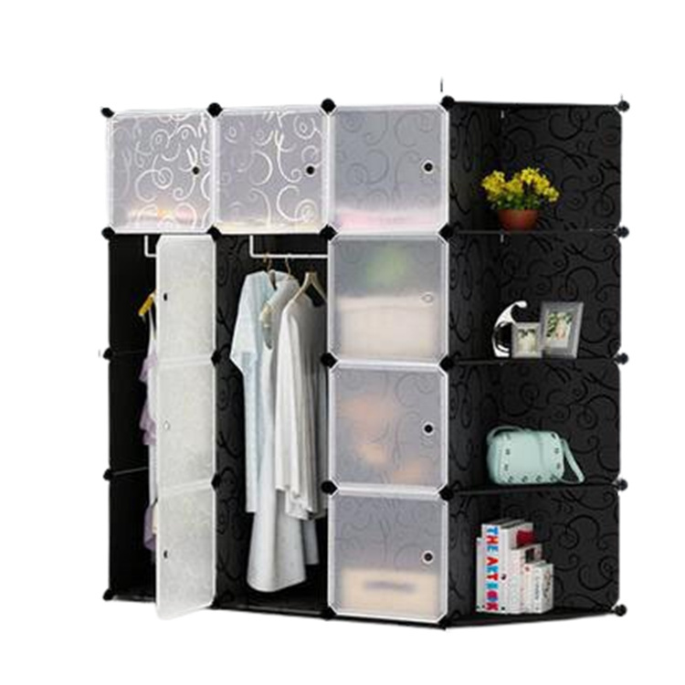 Diy Size Cheap Almirah Living Room Cloth Storage Container Folding Wardrobe Clothes Organizer Wardrobe Bedroom Furniture