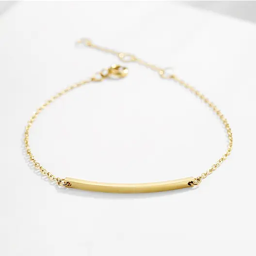 Unique Gold Plated Stainless Steel Bracelet Manufacturer Supply High Quality Minimalist Fashion Jewelry