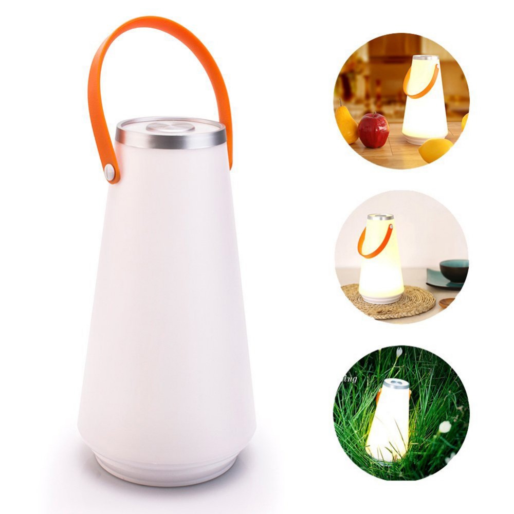 LED Touch Portable Lantern USB Rechargeable Tent Lamp Hanging Camping Light