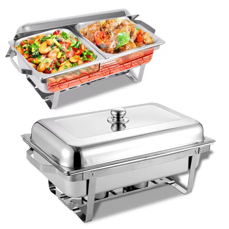Hotel Restaurant Supply Food Warmers Chaffing Dishes Buffet Catering Stainless Steel Chafing Dish