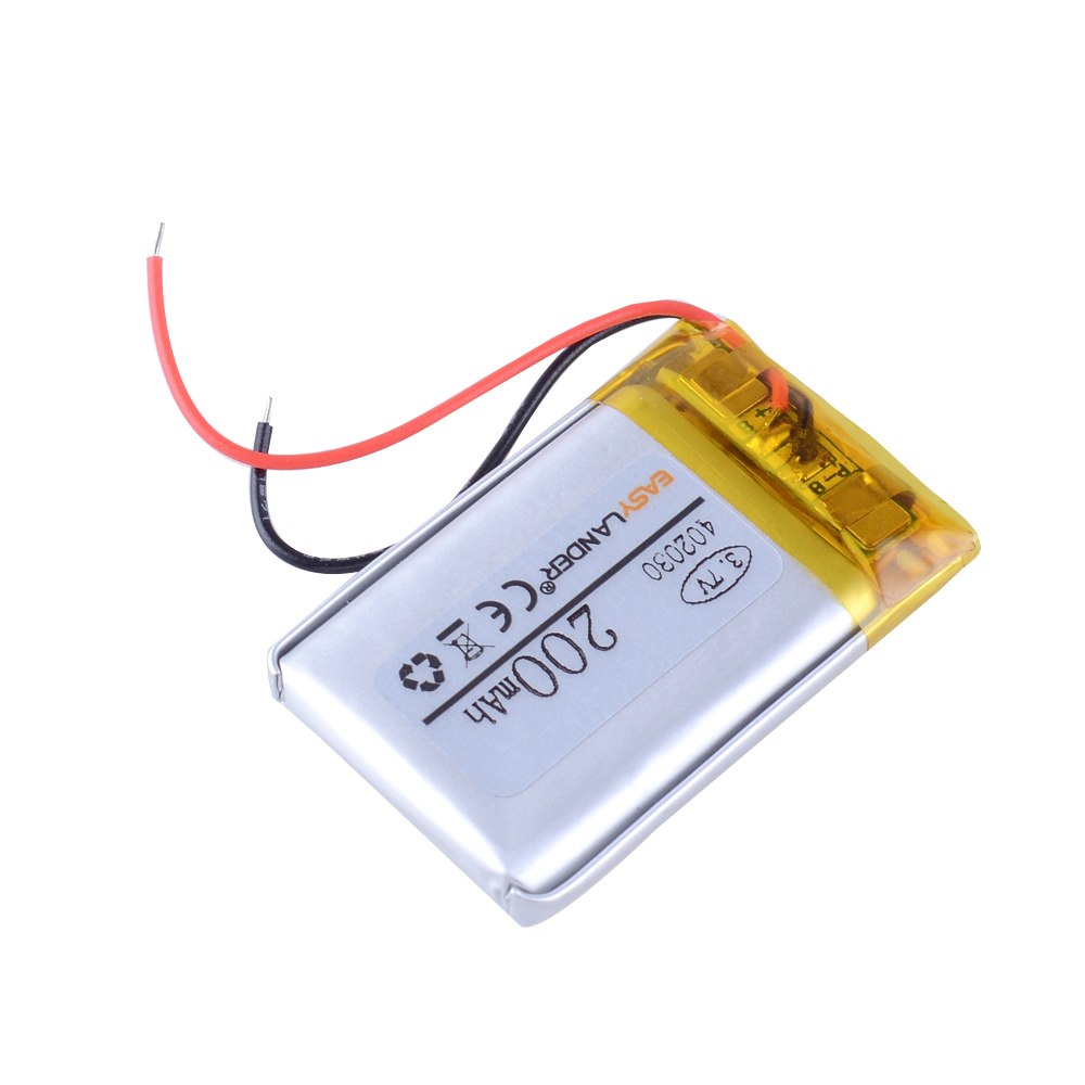 3,7 v литий-полимерный аккумулятор 402030 200 мАч