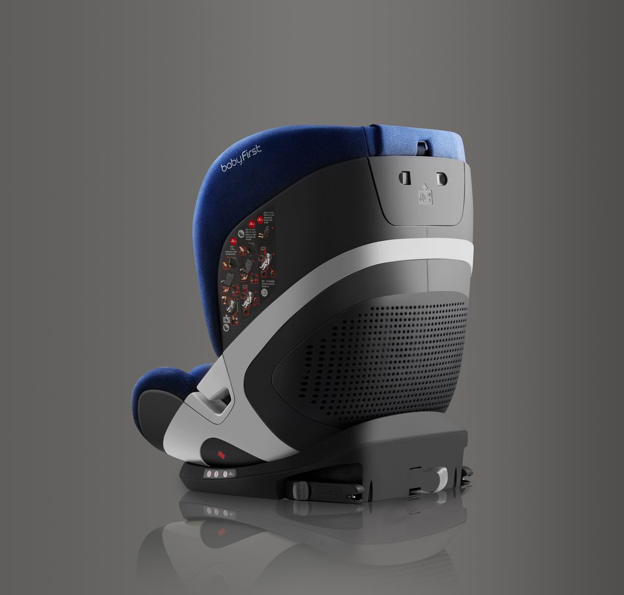 R542b black group i + ii + iii с isofix & top tether ece r44 red dot winner, хороший дизайн, победитель премии if 2020, детские автомобильные кресла