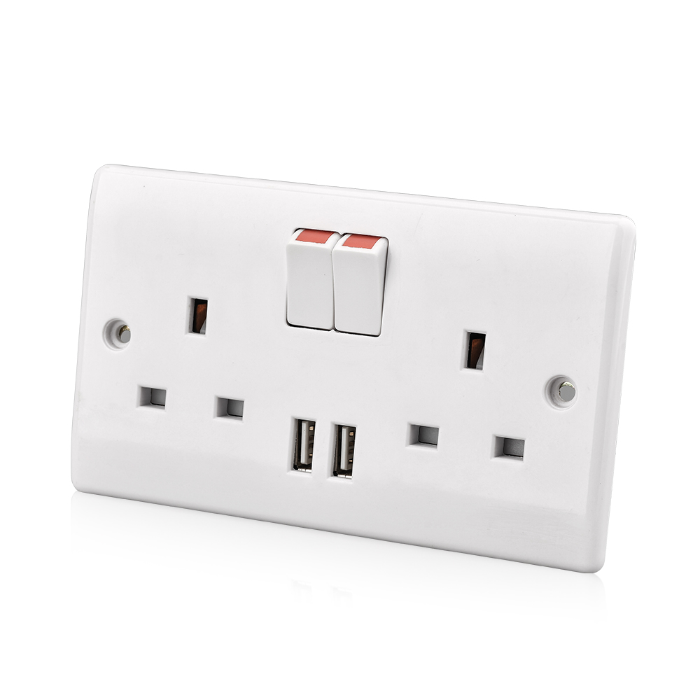 Wenzhou USB-розетка, 2 вилки, розетка, Электрический настенный выключатель