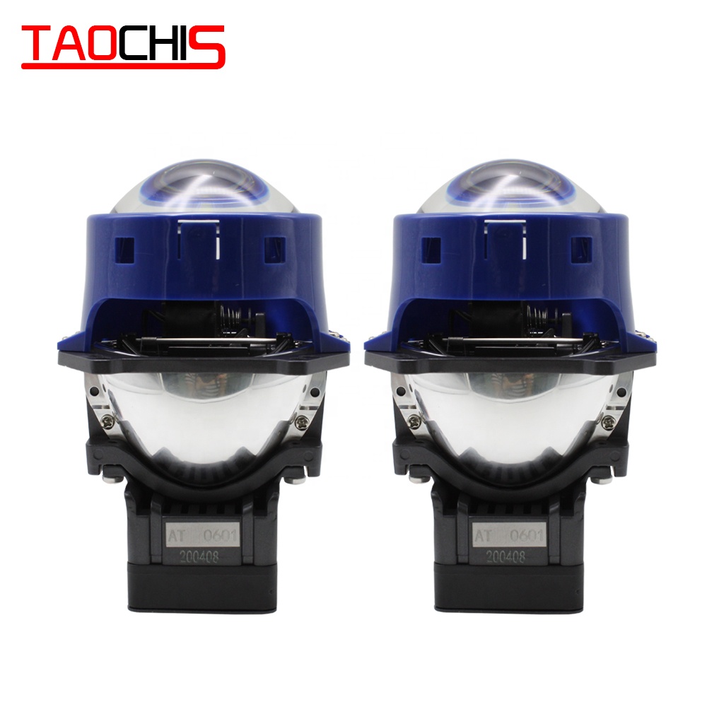 TAOCHIS авто фары 12V 3,0 дюйма Би led-прожектор, светодиодная фара 6000K 48W 52 Вт универсальный блок питания led свечением для передней части машины, модернизация