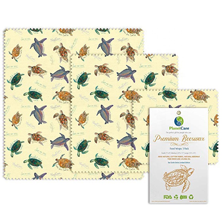 Beeswax Food Wrap Organic Cotton Bowl Cover Reusable Sandwich Reusable Eco Friendly Bees Food Wrap