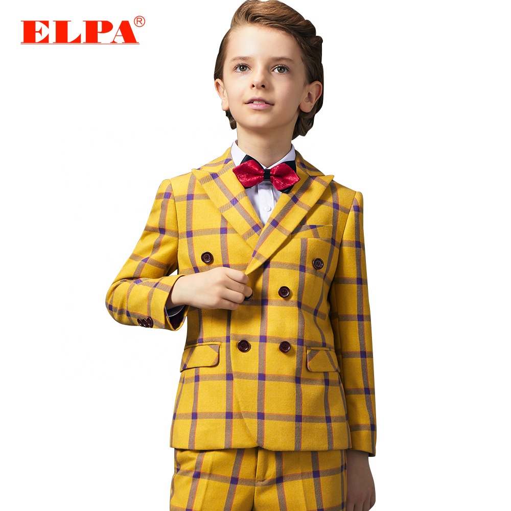 ELPA Новый фантазии дизайнер slim fit 3 шт. наборы для ухода за кожей случаю одежда формальные костюмы мальчиков