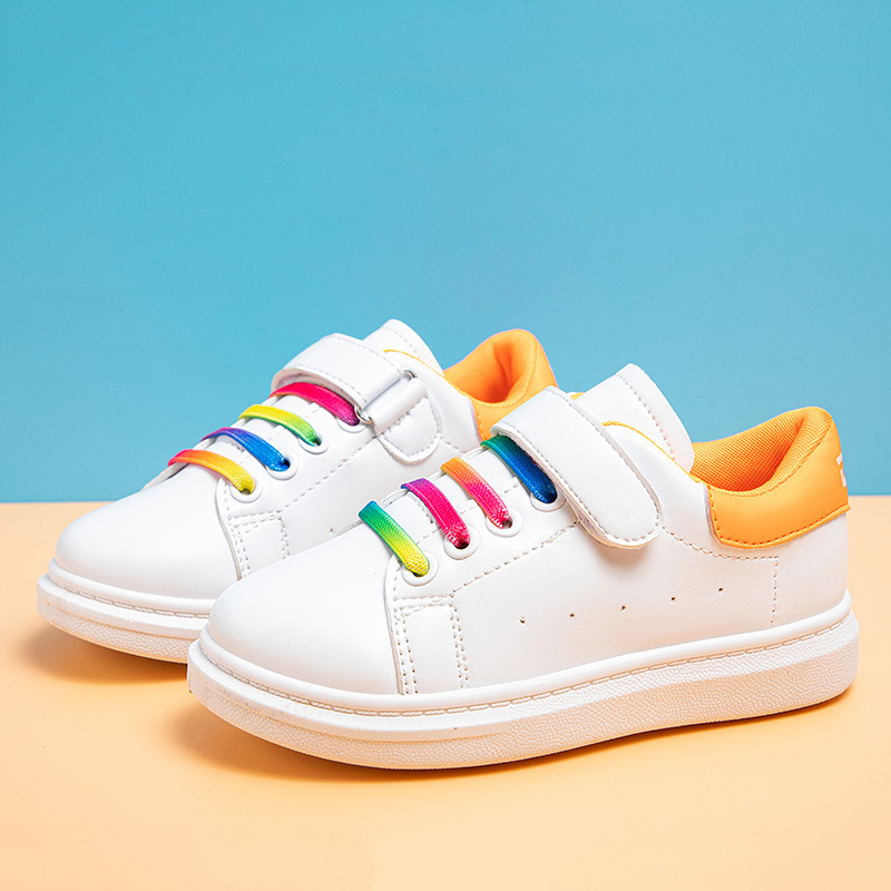 Spring and autumn girls' white shoes boys' board shoes children's casual shoes