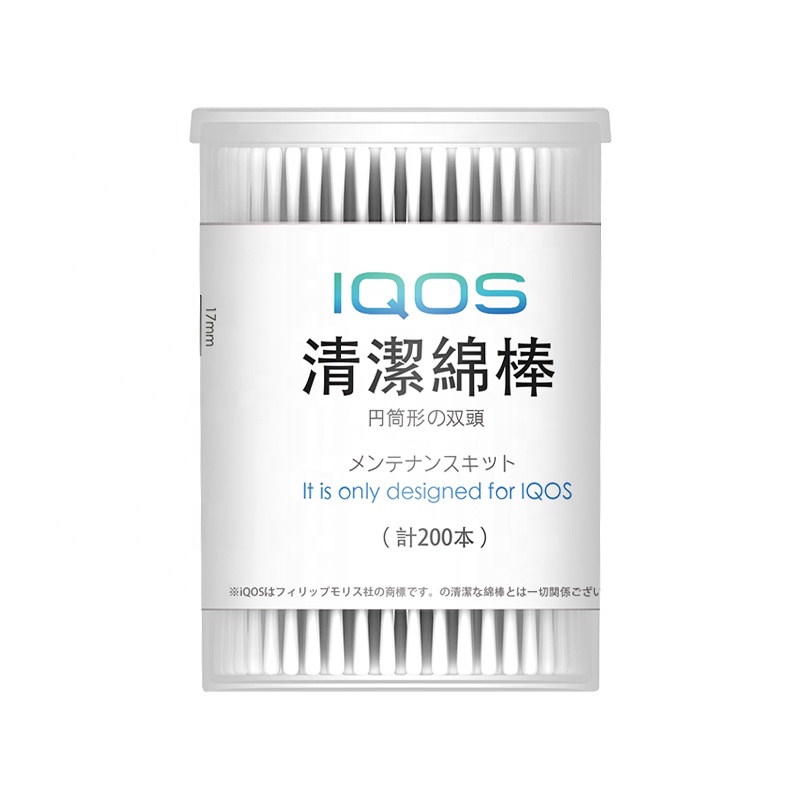 Высококачественные ватные палочки с двойной головкой 200 шт. для iqos