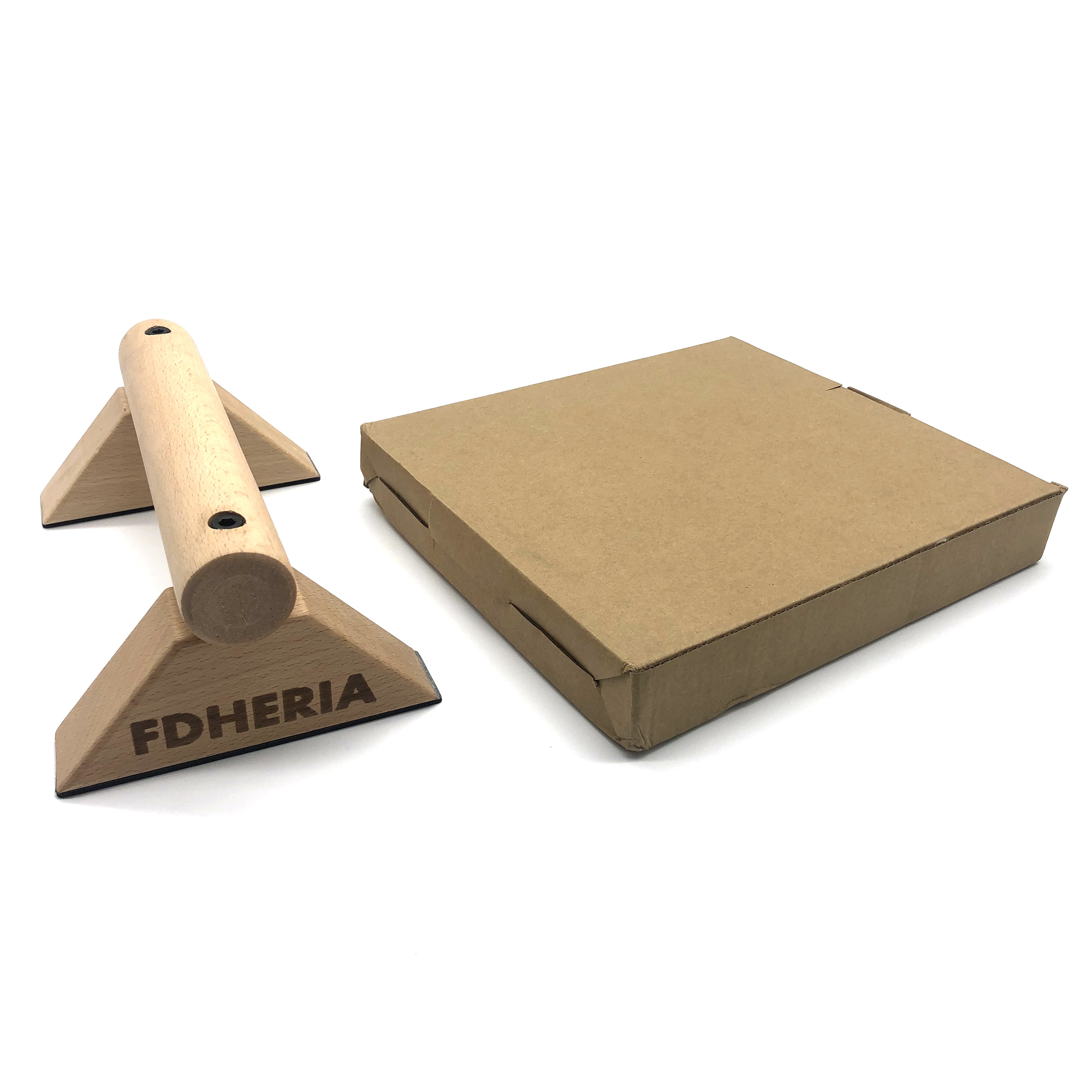 High Quality Solid Wooden Material Parallettes Wooden Push Up Bar for Fitness