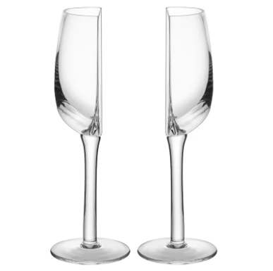 High legged wine glasses, popular wine glasses, top quality white custom semi-circular crystal glasses