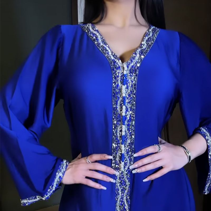 WDXP086 furui plain abaya dress for traditional Muslim women clothing ethnic dress clothing