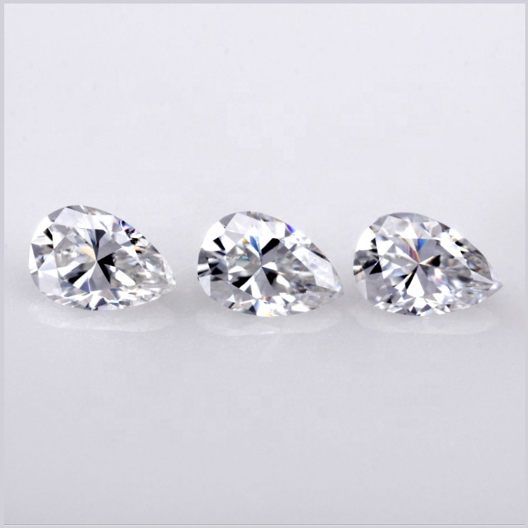 1, 5ct 6x8 мм Муассанит грушевидной огранки, бриллиант для обручального кольца, белый цвет DEF, сертифицированный Муассанит, драгоценный камень