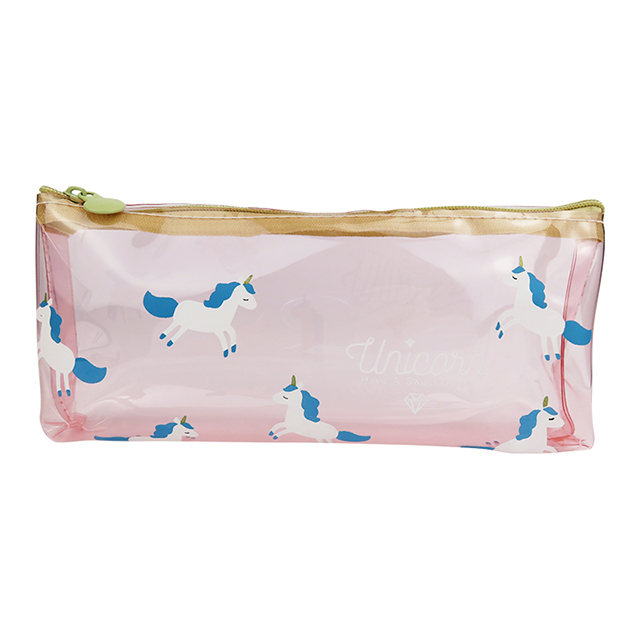 Custom Zipper Bag Print Office Gift Novelty Type Clear Pencil Pouch School For Girl