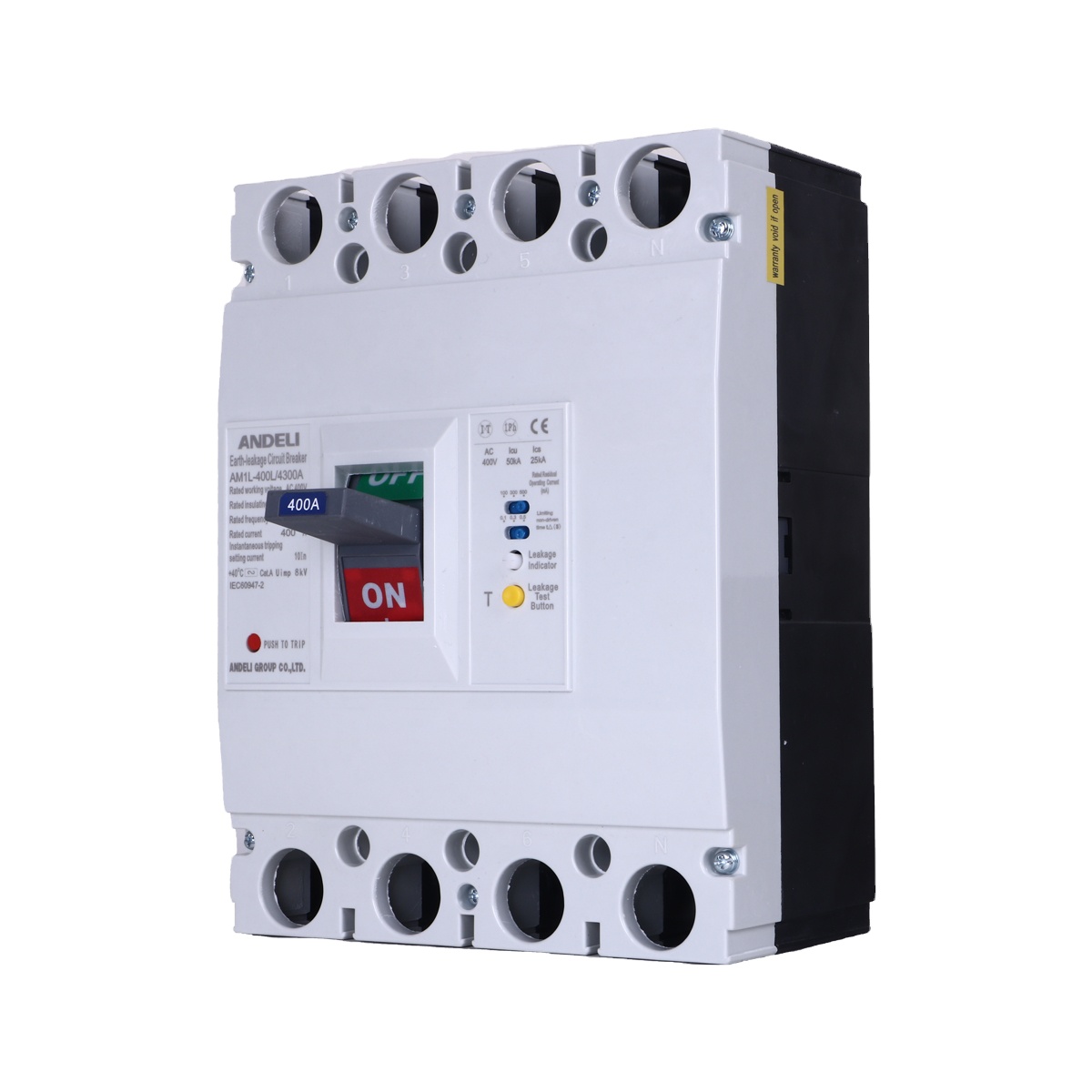 ANDELI AM1L-400/4300 225 250 315 350 400 Ампер Электрический elcb ac автомат защити цепи утечки земли b16