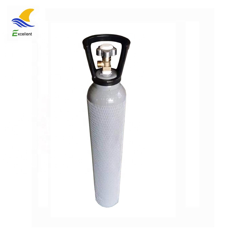 ISO TPED high pressure seamless Steel Oxygen Gas Cylinder 10L WP 200BAR