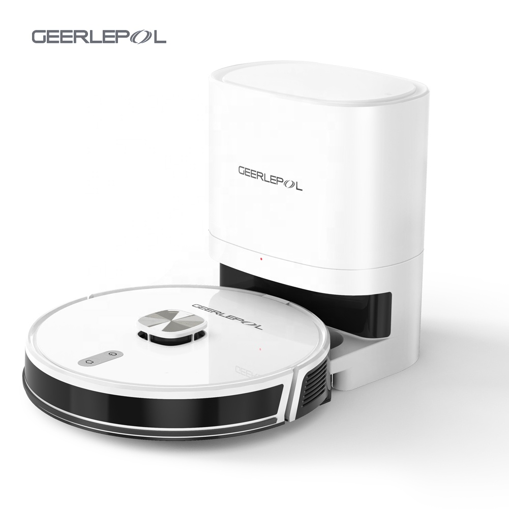 Робот-пылесос GEERLEPOL с лазерной навигацией, Wi-Fi, 2800 Па