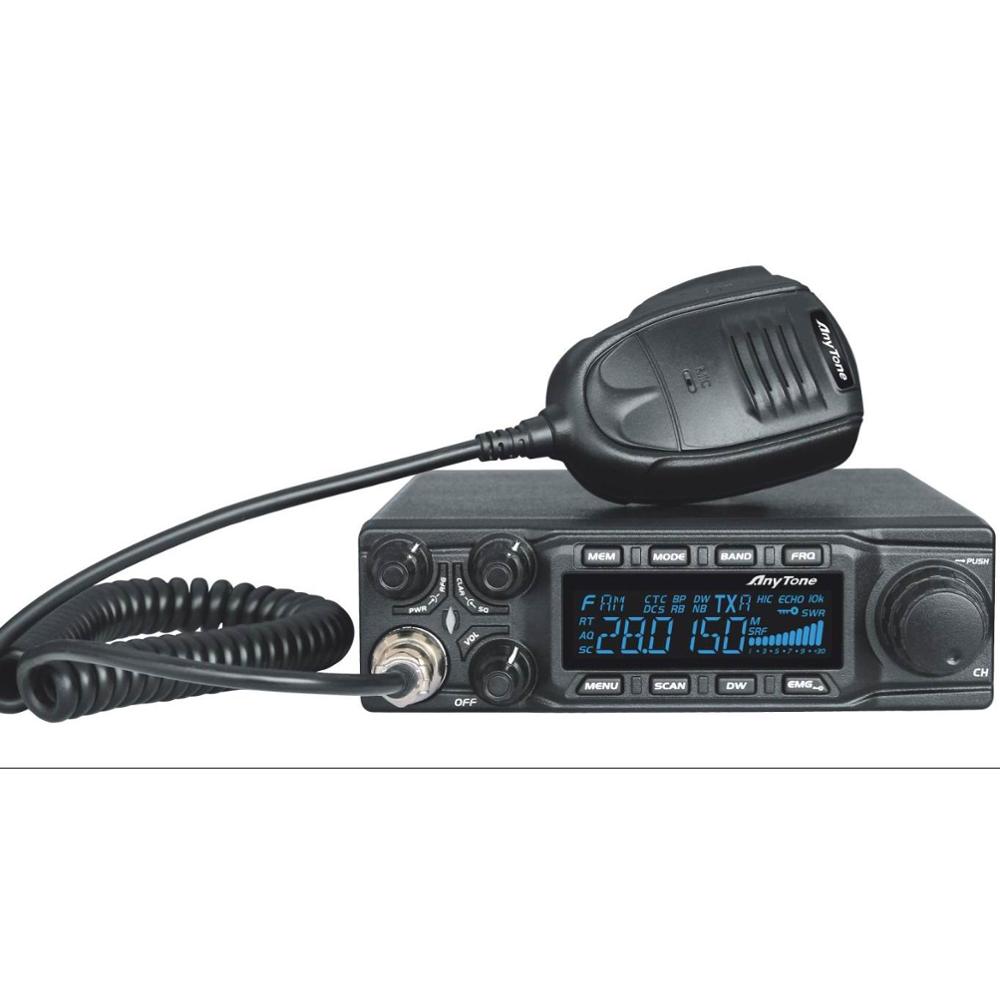 Радиоприемник Anytone AT-6666, 10 метров, AM, FM, SSB, 25,615-30,105 МГц, высокомощное CB радио