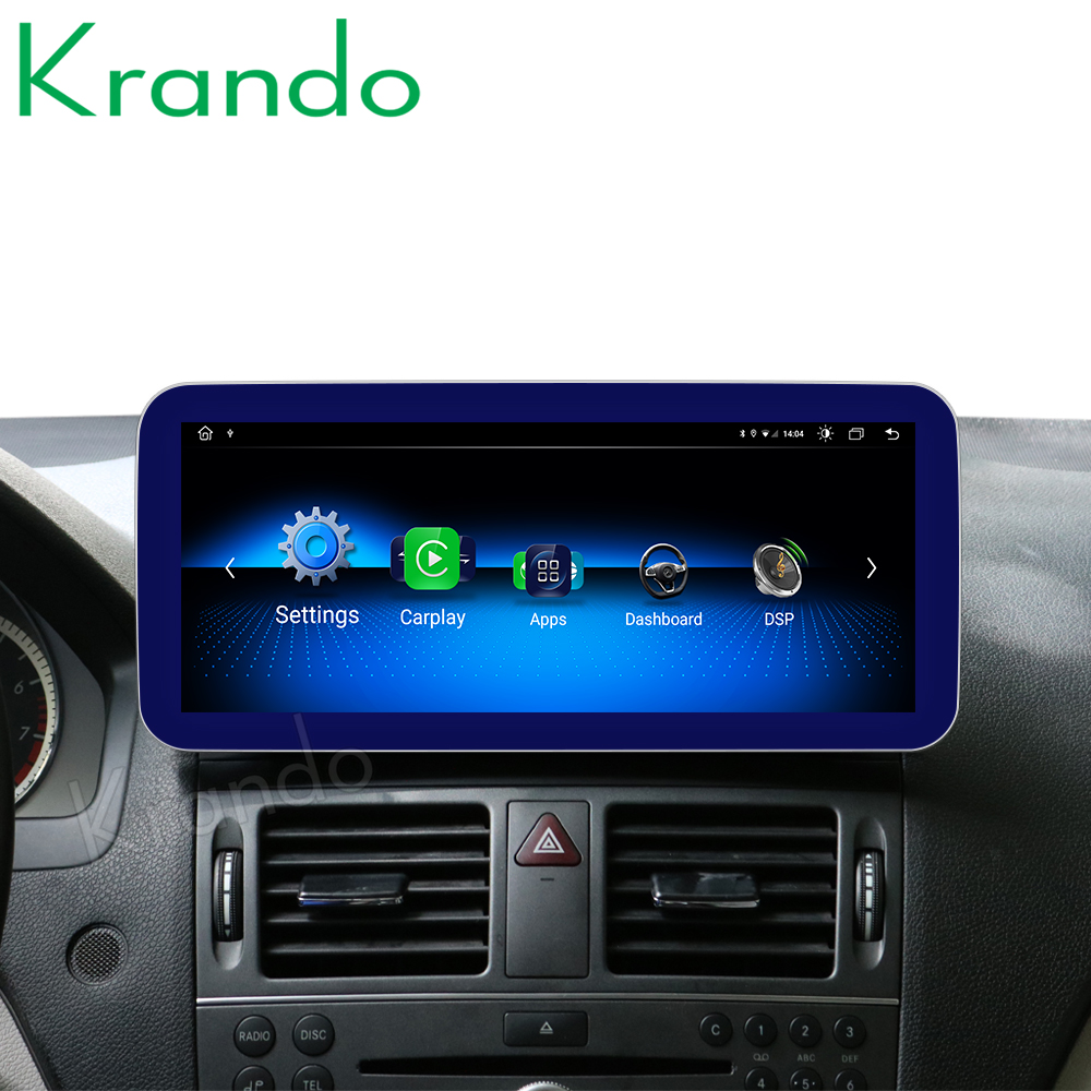 Krando Android 10,0 10,25 ''4G 64G автомобиль радио аудио для Mercedes BENZ C W204 C180 C200 C220 2008-2014 NTG 4,0 4,5 carplay Wi-Fi
