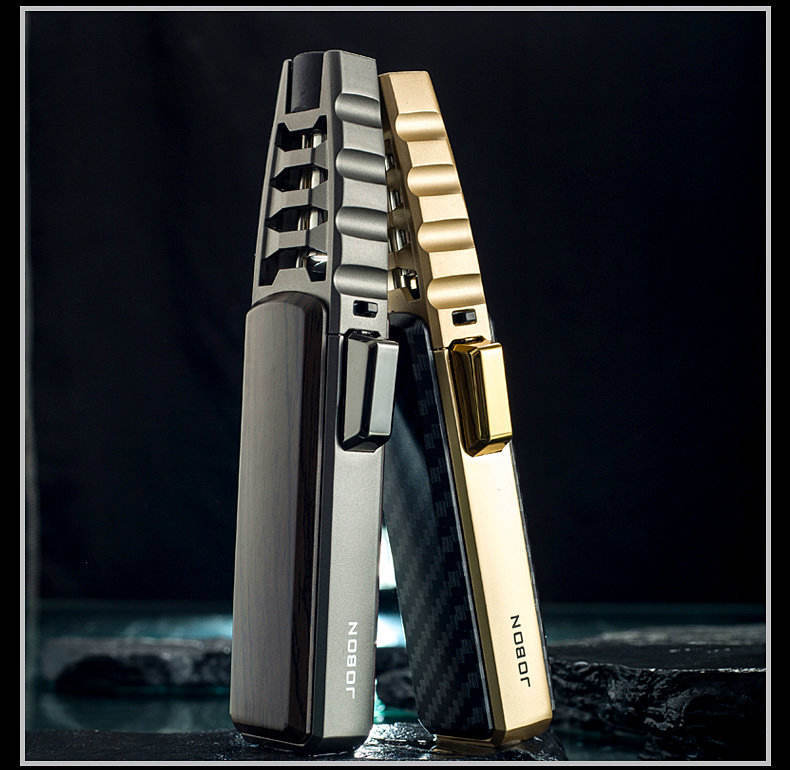 Wholesale Windproof Custom Luxury Metal Butane Gas Jet Flame Cigar Torch Lighter Lighters & Smoking Accessories
