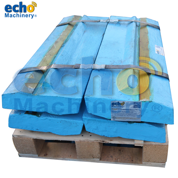 martensitic steel material Rubble Master RM100 crusher parts blow bar for crushing asphalt