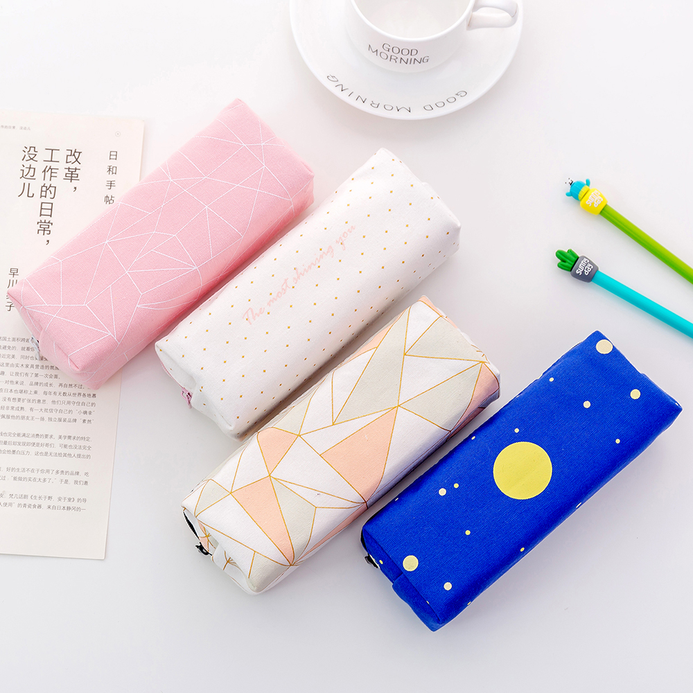 Lovely LOW MOQ school pencil case for girls custom logo pencil case bag direct factory custom size