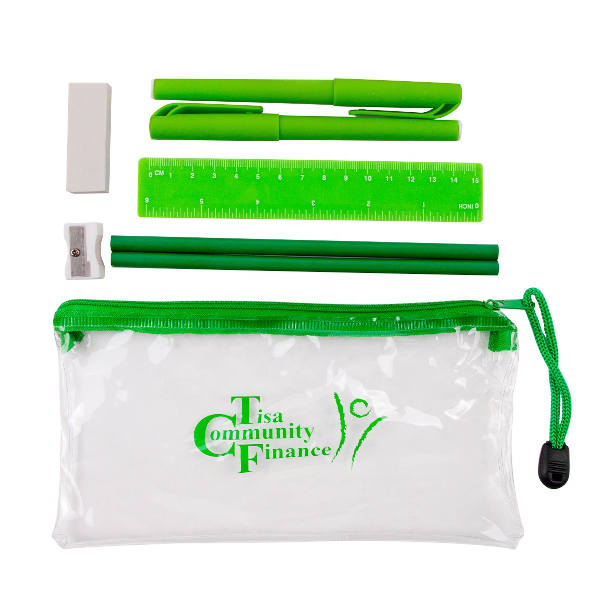 Promotional Kids Stationery Gift School Supplies PVC Pencil Case Gift Set