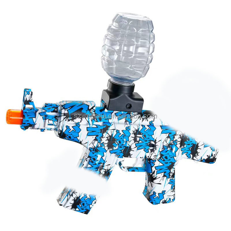 AK 47 7-8mm Soft Bullet Gel Splat Blaster Toy Gun Kids Gift Shooting Game Gel Splatter Gel Toy Gun For Christmas Gift