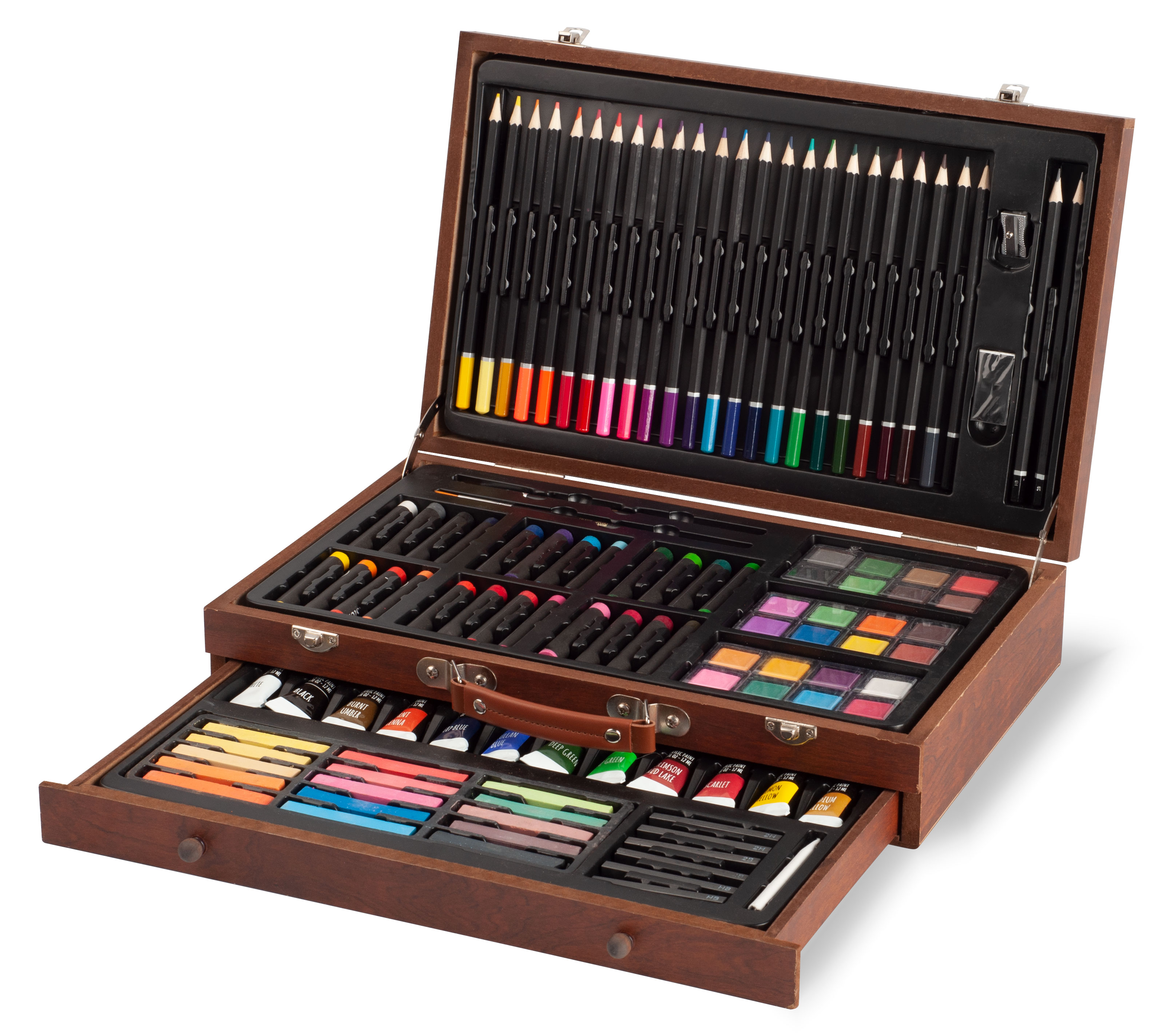 Arts and Crafts Sets for Kids Wholesale 112 Pcs Kids Wood Art Sets Paintings