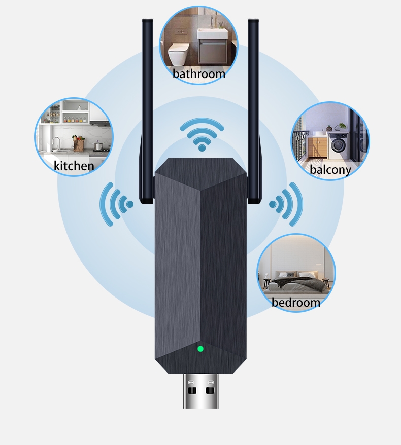 Высокоскоростной 300 Мбит/с USB мини WiFi ретранслятор Беспроводной усилитель сигнала wifi расширитель