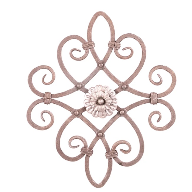 Used at fence & gate & stair application parts wrought iron rosettes cast iron rosettes