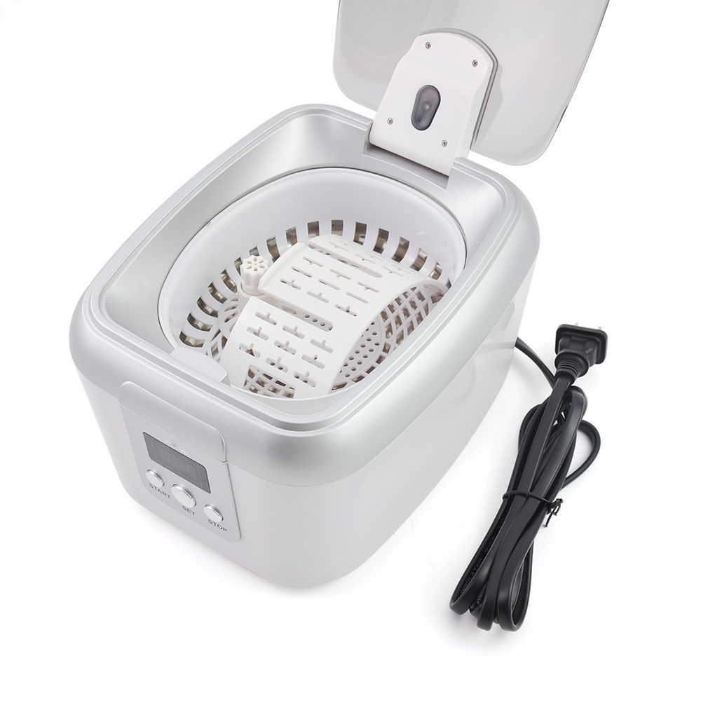 High Frequency Vibration Multiple Modes Ultrasonic Jewelry Cleaner Machine 600ml Mini Ultrasonic Cleaner for Denture Eyeglass