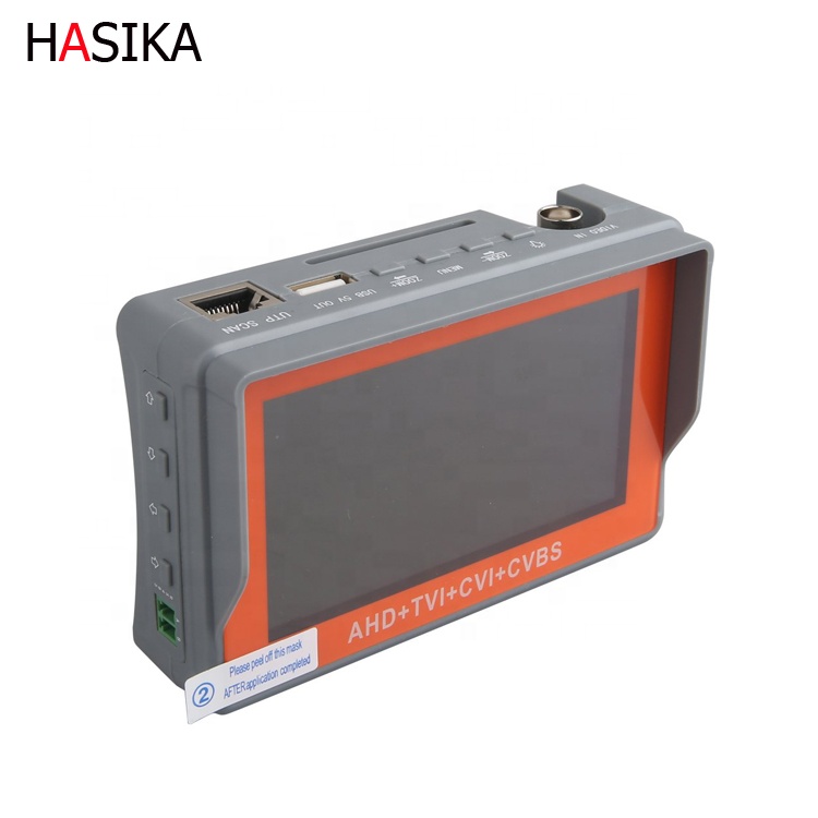 4 в 1 CCTV Tester Поддержка 5,0-мегапиксельной AHD, TVI, CVI и CVBS камеры с 4,3-дюймовым ЖК-кабелем UTP-тестером