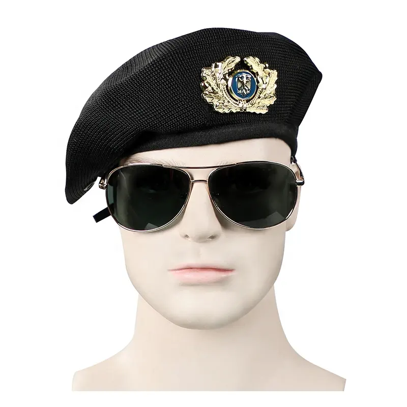 Classical Factory Uniform Beret Hats Custom Mesh Beret Cap