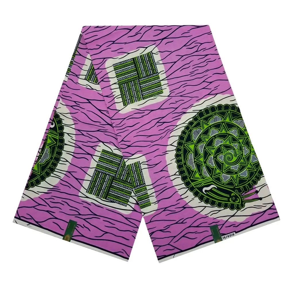 Hollandis Real cloth African wax high quality 100% cotton Ankara wax fabric clothing Nigeria, Ghana style clothing 6 yards