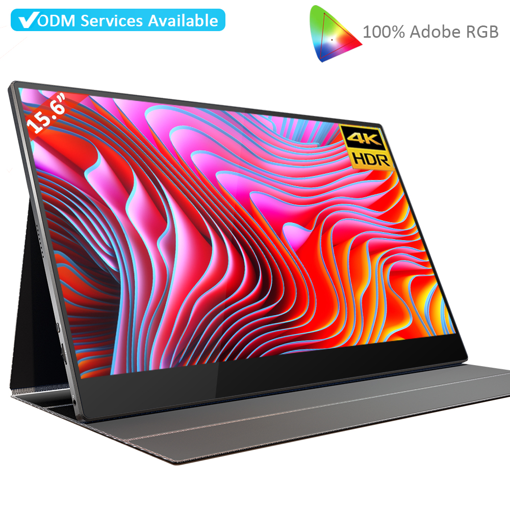 Sibolan 15.6 inch gaming monitor portable 600 brightness 100% color gamut touch 4k portable monitor for laptop for ps5