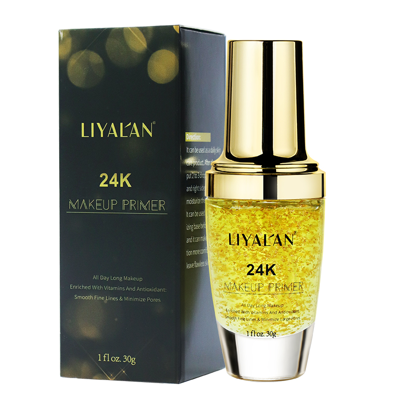 OEM лучшее качество уменьшение пор увлажнение 24K золото макияж праймер