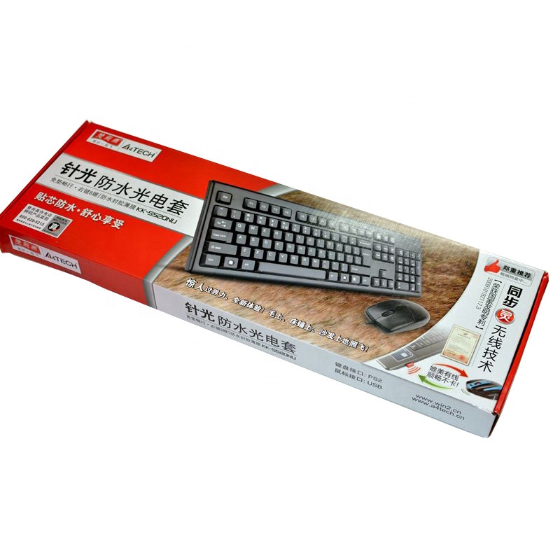 A4TECH KK-5520NU клавиатуры и мыши комплект проводной гребень ультра-тонкий USB Проводная клавиатура и мышь комплект хорошего качества по лучшей цене