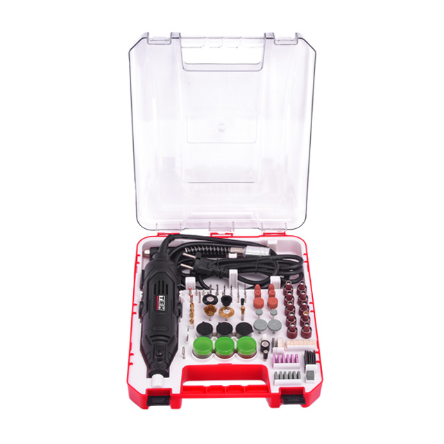 TEH Mini Electric Corded Handy Grinder Drill Polishing Rotary Tool Multi-Function Accessory Set