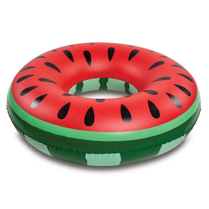 OEM Cheap Price Custom Inflatable Watermelon Swim Ring Tube Swimming Pool Float