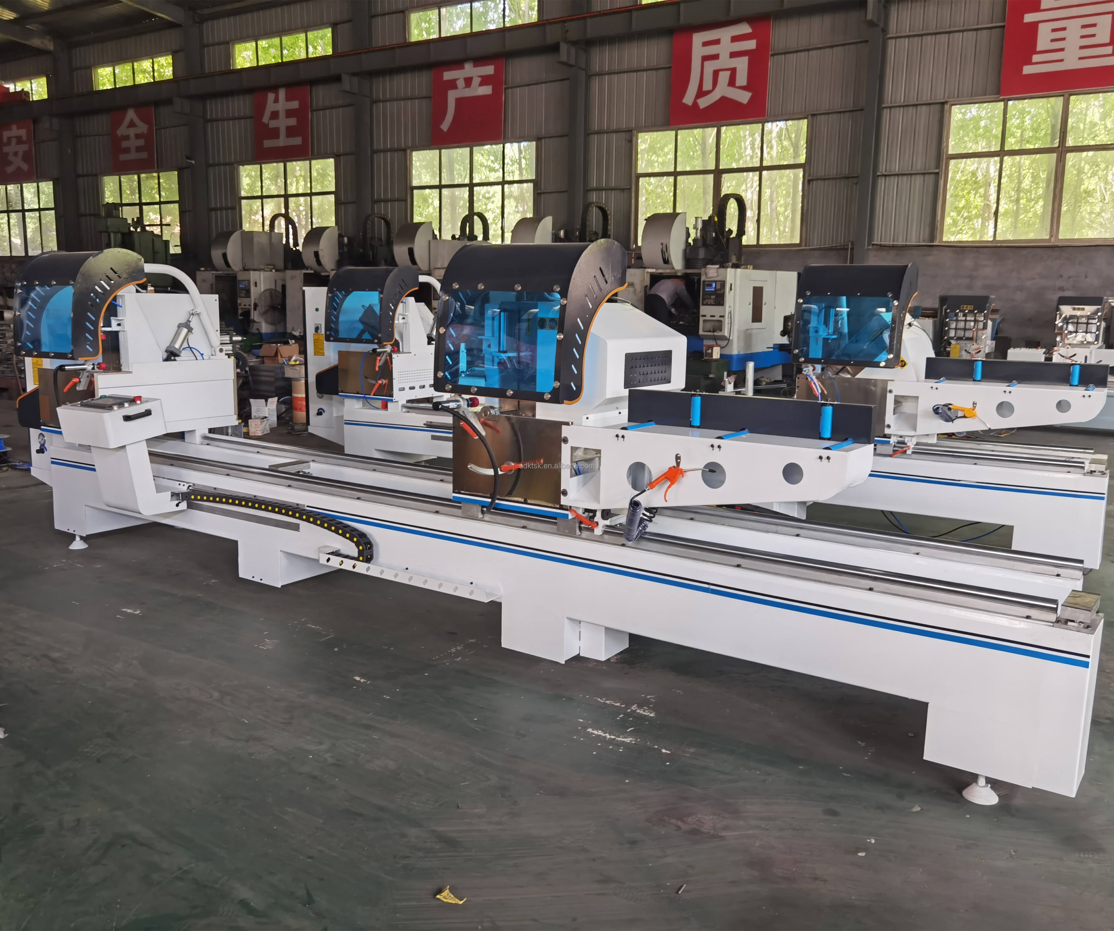 Window And Door Making Machinery Cnc Double Heads Precision Cutting Mitre Saw Aluminium