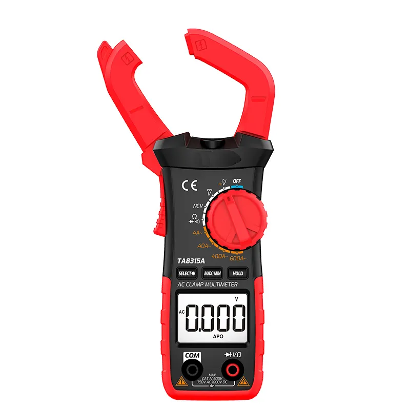 TA8315A Clamp Multimeter Auto Range AC DC Resistance Clamp Meter Tester Digital