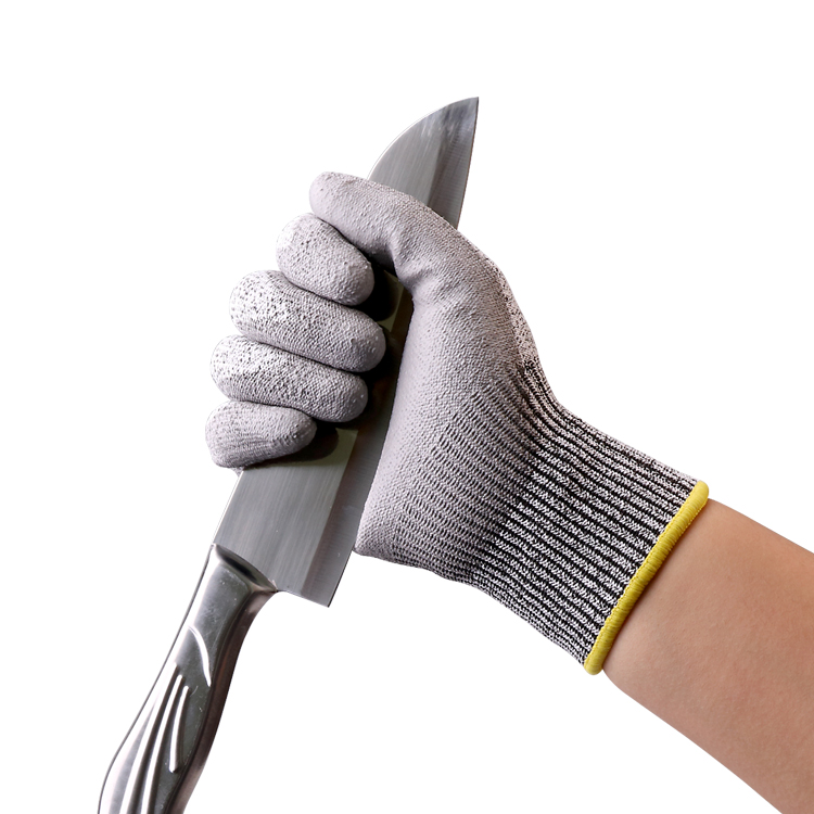 PU Gloves Xingyu HPPE Shell PU Coated Cut Resistant Glove Level 5 Safety Work Protection arbeitshandschuh Gloves