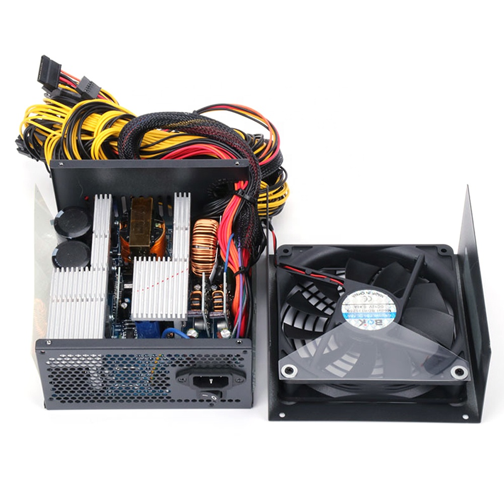 Источник питания 1800W 2000W 2400W блок питания 160V-240V блок питания ATX Поддержка 8 GPU графика демонстрационные Типсы