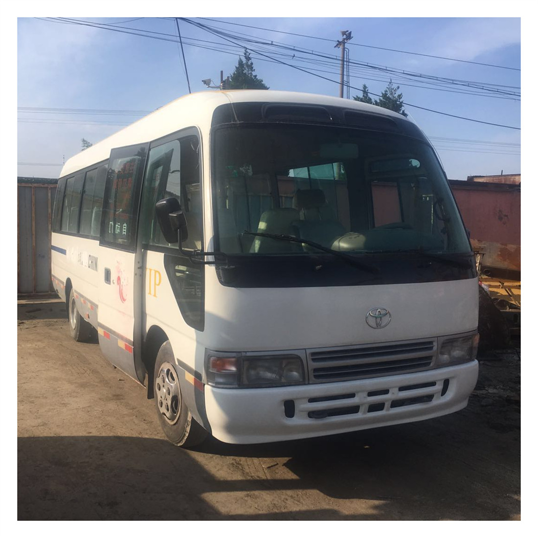 Used Toyota Coaster Bus School Bus 30 Passengers in high quality good condition for sale
