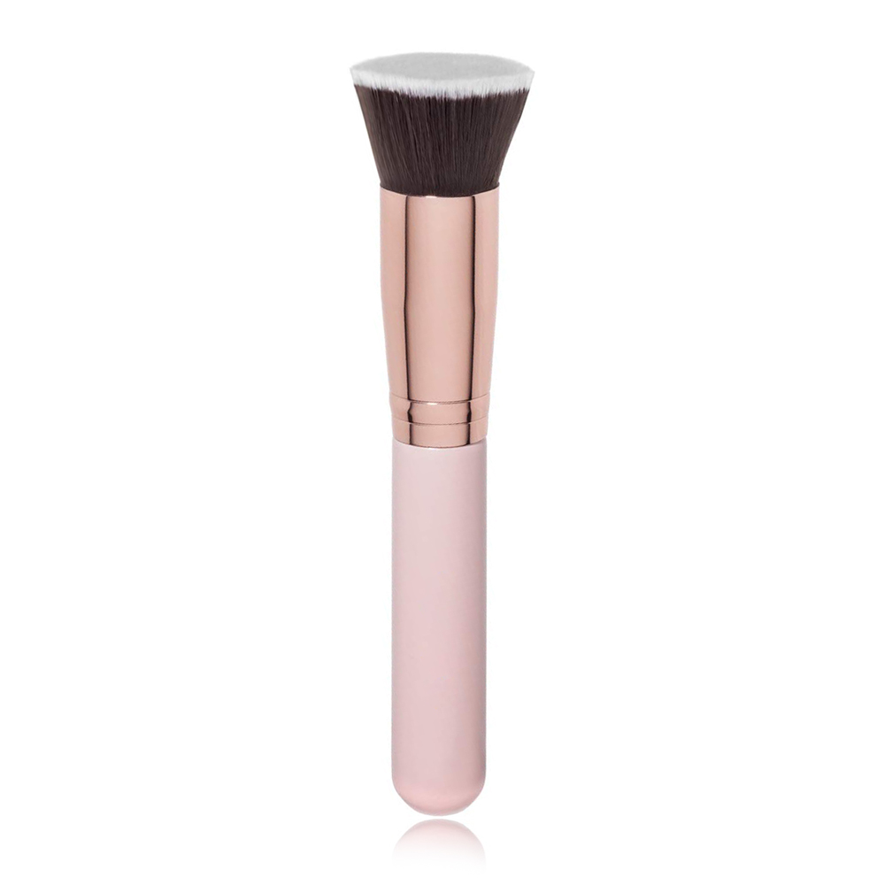Professional flat vegan synthetic hair high quality wholesale private lable foundation brush