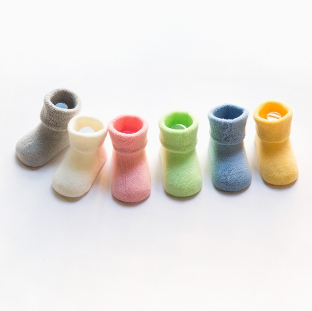 Wholesale Breathable Comfortable Muti-color Warm Winter Non-skid Floor Baby Socks